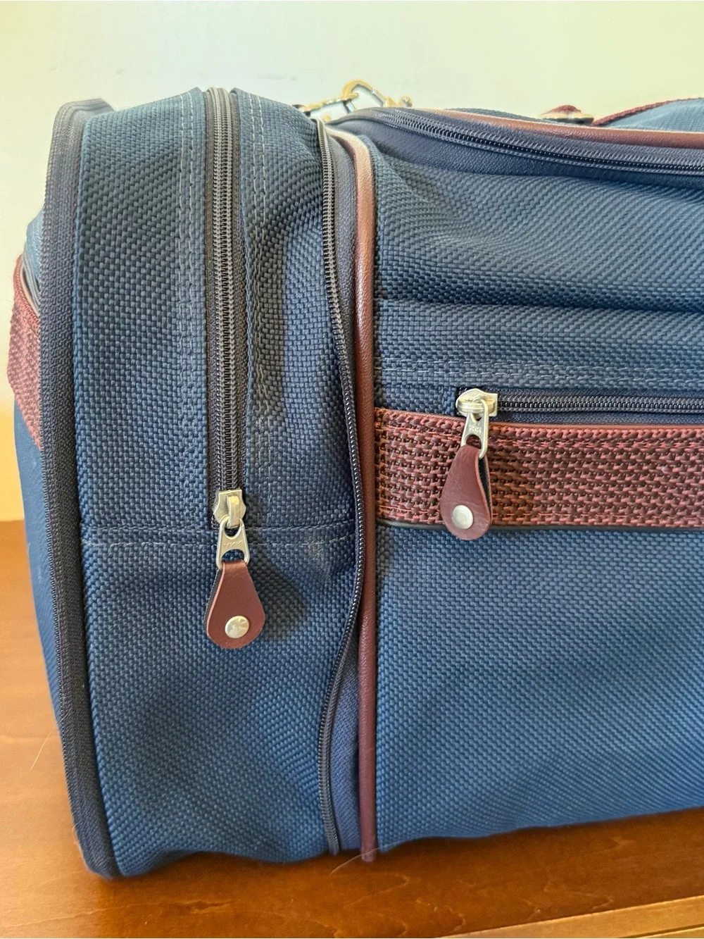 Vintage Samsonite Silhouette 4 Duffel Bag Blue Overnight Carry On Weekender 1987